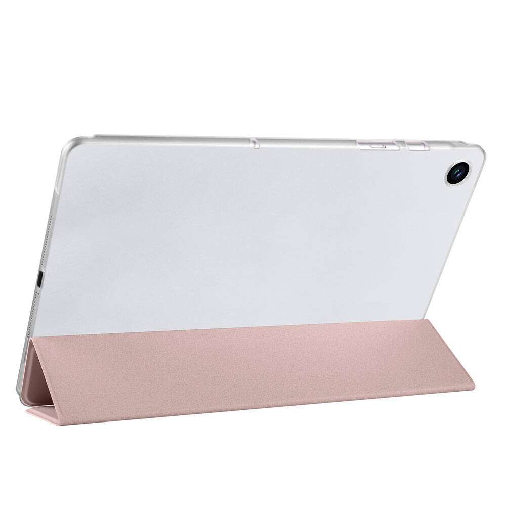 Galaxy Tab A9 Plus Zore Smart Cover Standlı 1-1 Kılıf Rose Gold