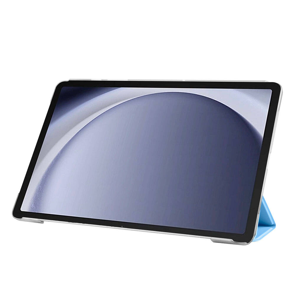 Galaxy Tab A9 Plus Zore Smart Cover Standlı 1-1 Kılıf Pembe Koyu