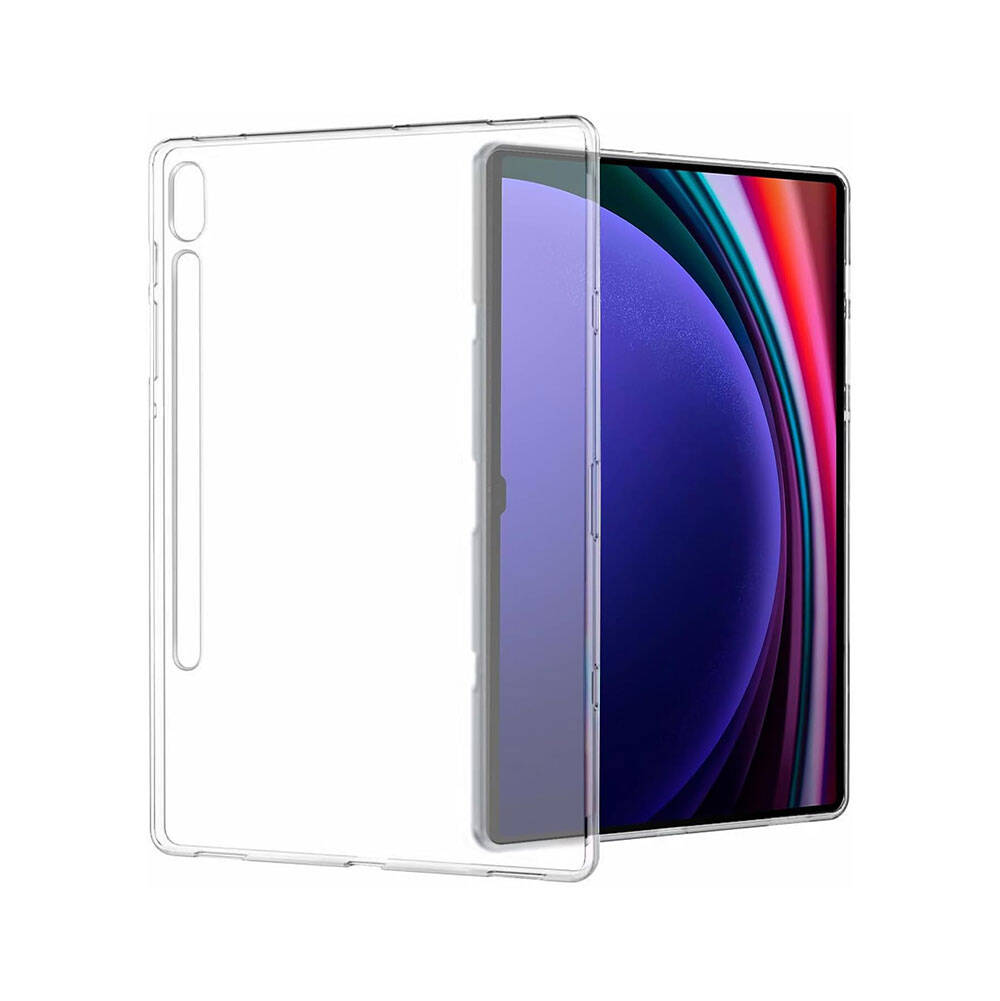 Galaxy Tab S10 Plus Kılıf Zore Tablet Süper Silikon Kapak Renksiz