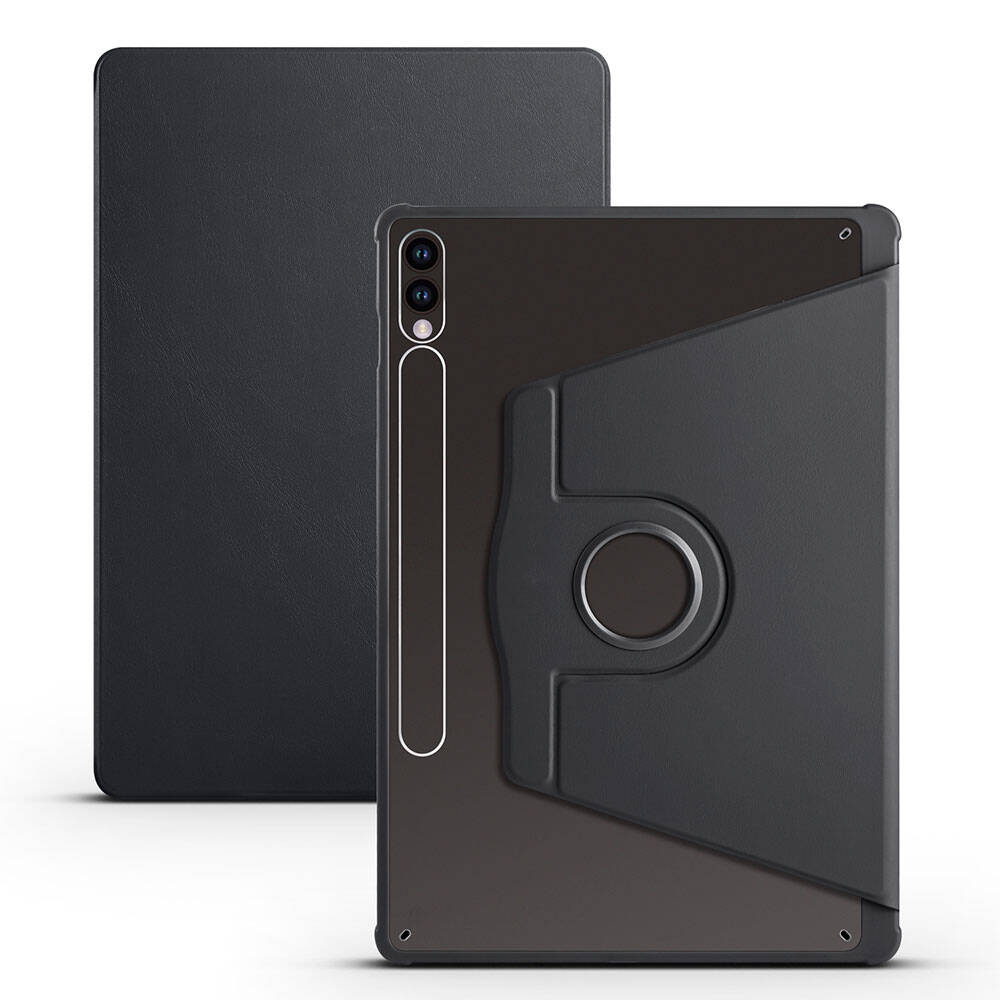 Galaxy Tab S10 Plus Kılıf Zore Termik Kalem Bölmeli Dönebilen Standlı Kılıf Mavi