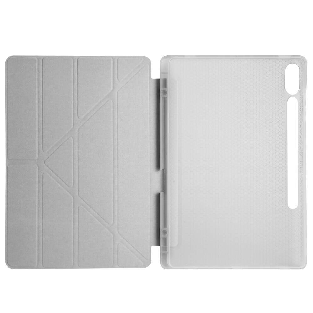 Galaxy Tab S10 Plus Kılıf Zore Tri Folding Kalem Bölmeli Standlı Kılıf Yeşil