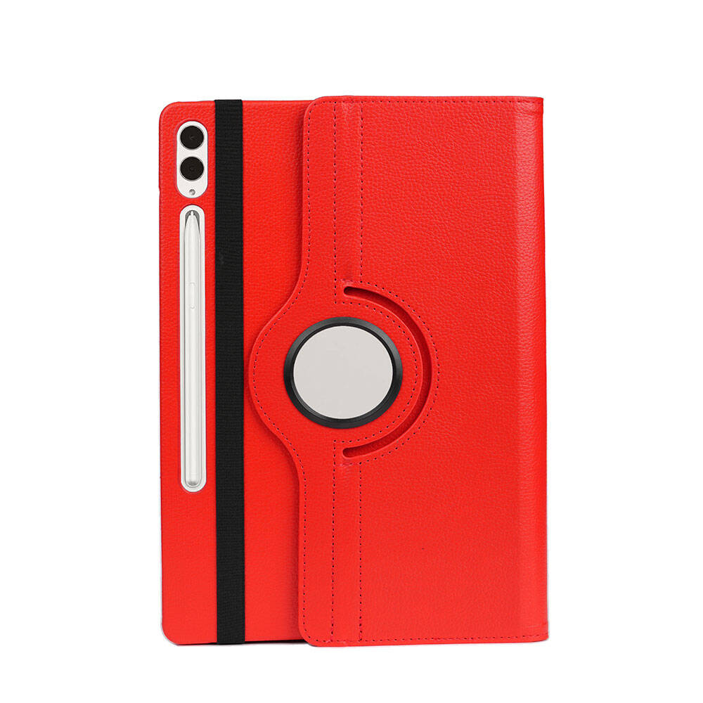 Galaxy Tab S10 Plus Zore Dönebilen Standlı Kılıf Pembe Koyu