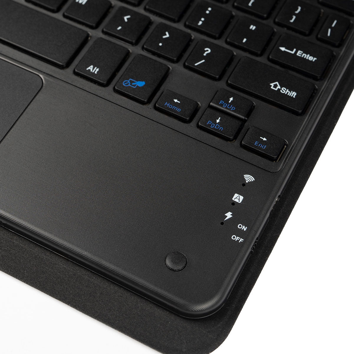 Galaxy Tab S10 Zore Border Keyboard Bluetooh Bağlantılı Standlı Klavyeli Tablet Kılıfı Siyah