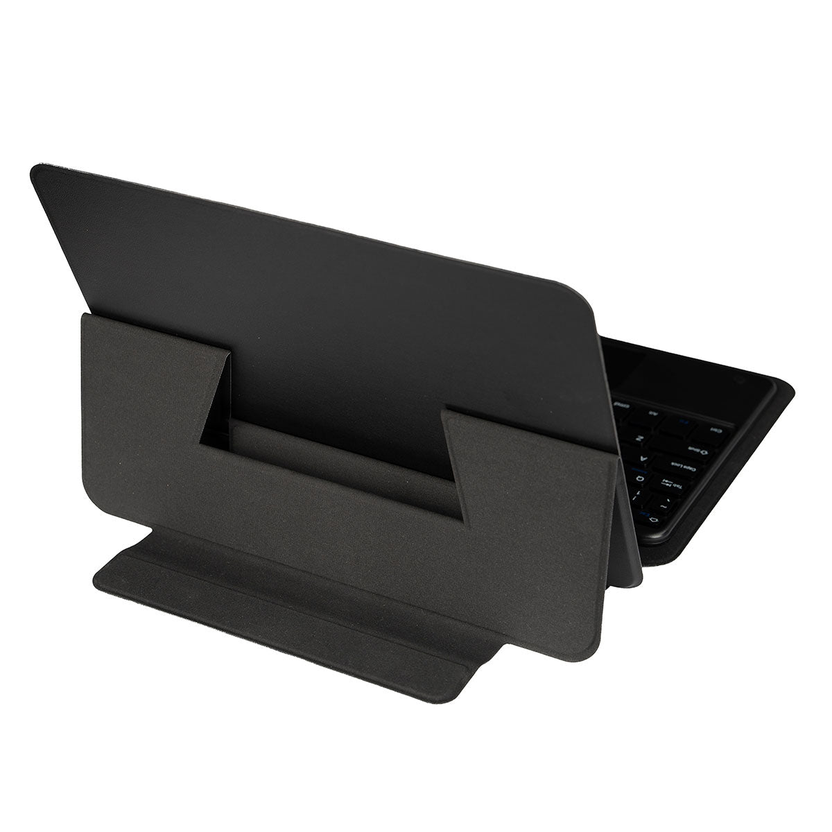 Galaxy Tab S10 Zore Border Keyboard Bluetooh Bağlantılı Standlı Klavyeli Tablet Kılıfı Siyah