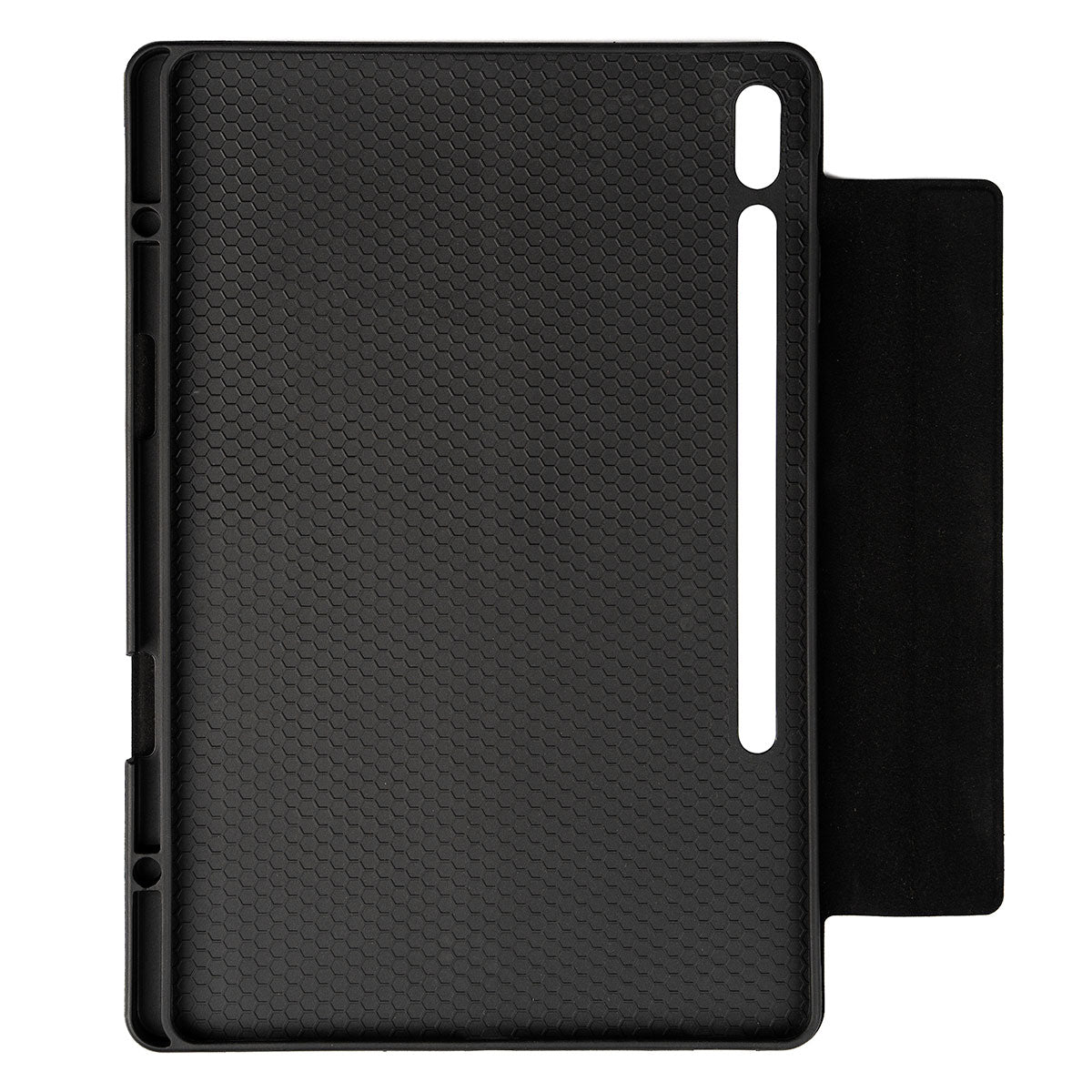 Galaxy Tab S7 Plus T970 Zore Border Keyboard Bluetooh Bağlantılı Standlı Klavyeli Tablet Kılıfı Siyah