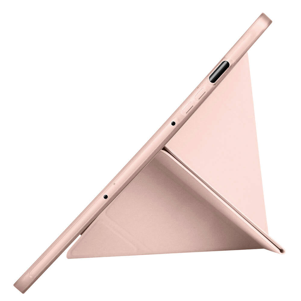 Galaxy Tab S9 FE Kılıf Zore Tri Folding Kalem Bölmeli Standlı Kılıf Lila