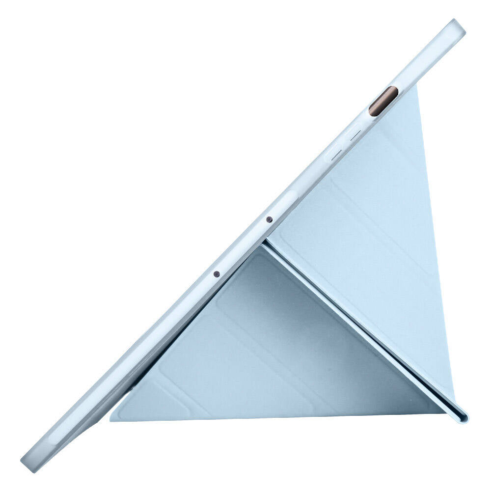 Galaxy Tab S9 FE Plus Kılıf Zore Tri Folding Kalem Bölmeli Standlı Kılıf Lila