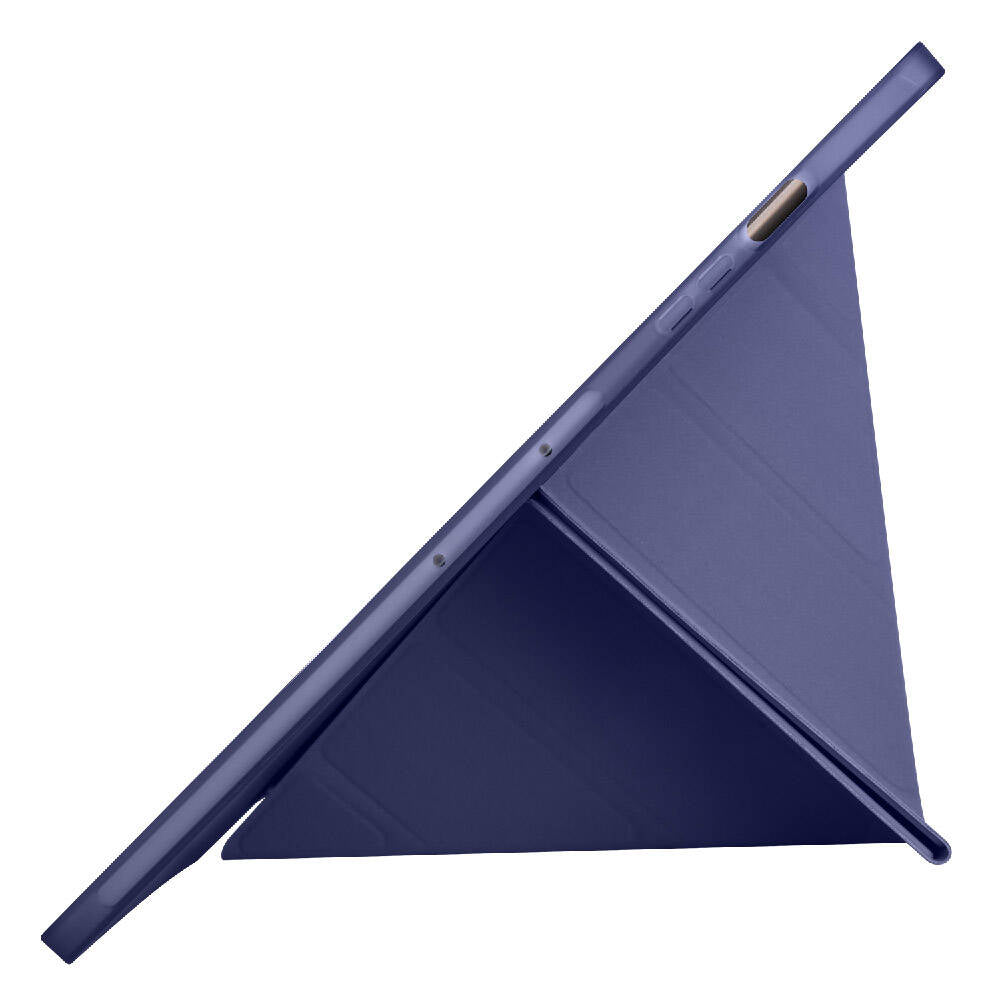 Galaxy Tab S9 FE Plus Kılıf Zore Tri Folding Kalem Bölmeli Standlı Kılıf Lila