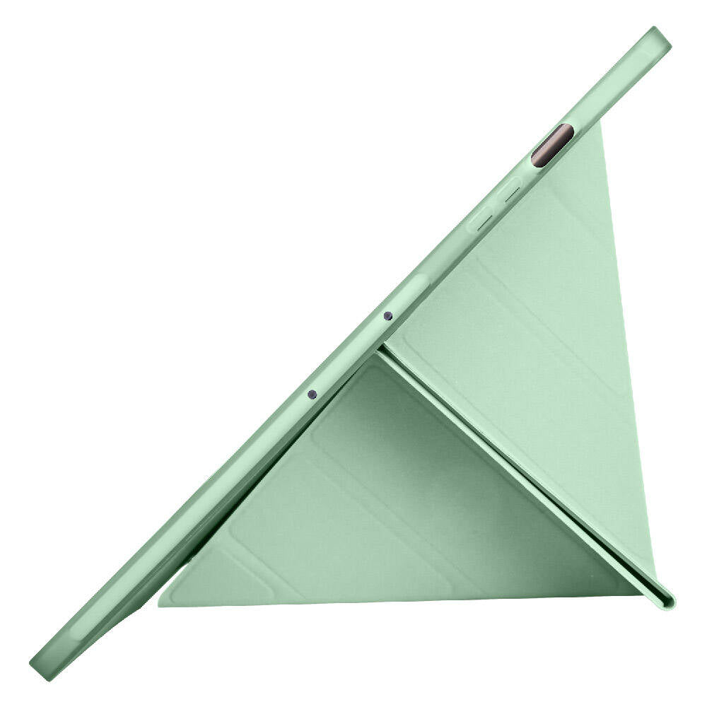 Galaxy Tab S9 FE Plus Kılıf Zore Tri Folding Kalem Bölmeli Standlı Kılıf Lacivert