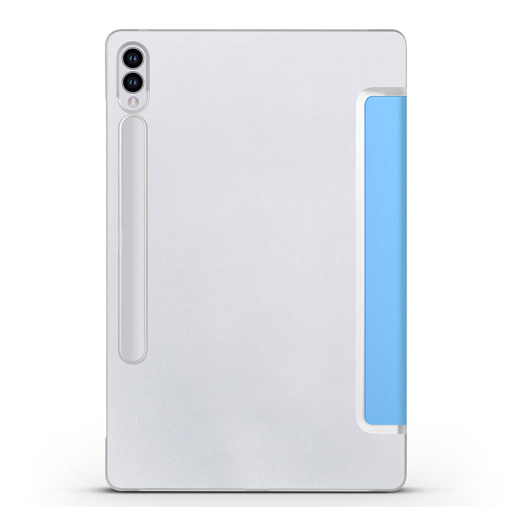 Galaxy Tab S9 FE Plus Zore Smart Cover Standlı 1-1 Kılıf Lacivert