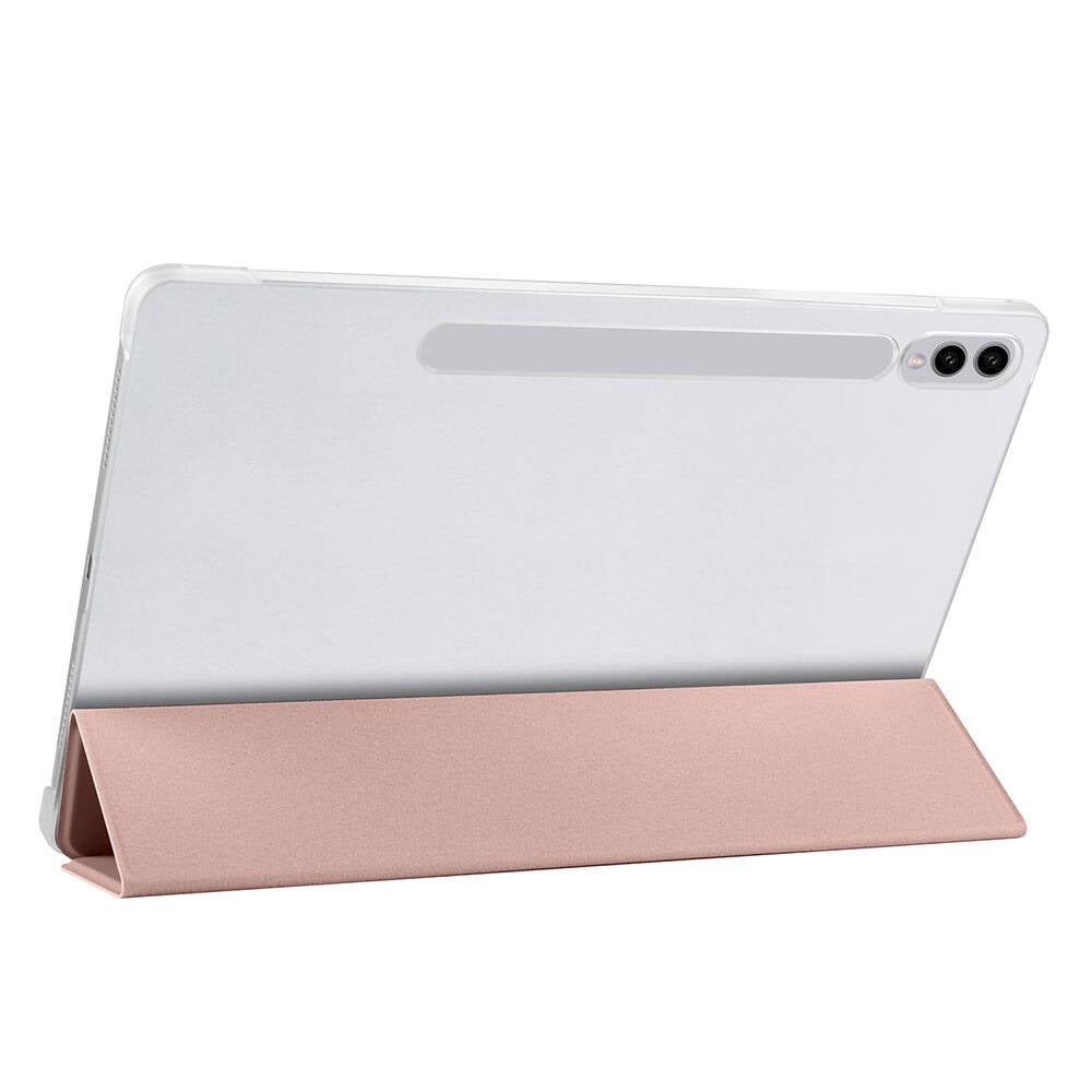 Galaxy Tab S9 FE Plus Zore Smart Cover Standlı 1-1 Kılıf Pembe