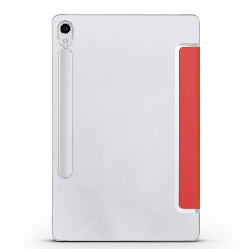 Galaxy Tab S9 FE Zore Smart Cover Standlı 1-1 Kılıf Kırmızı