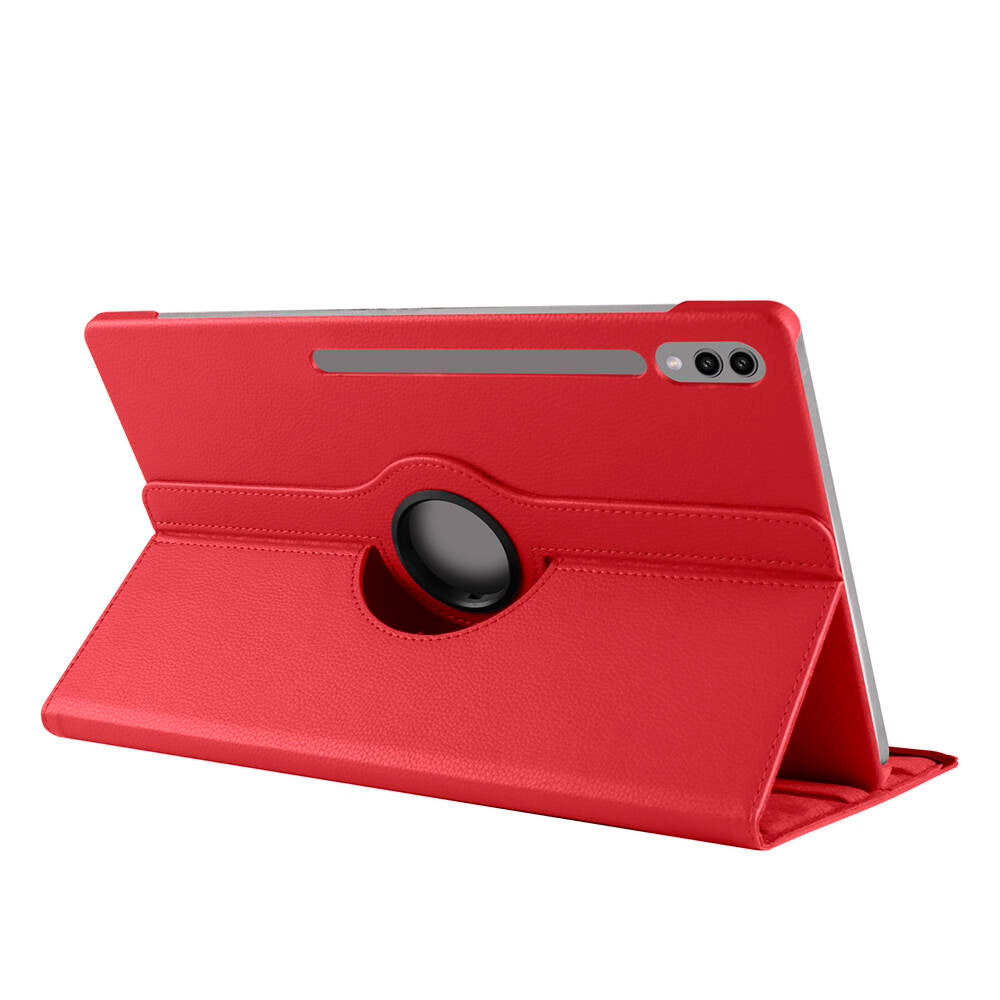 Galaxy Tab S9 Ultra SM-X910 Zore Dönebilen Standlı Kılıf Pembe