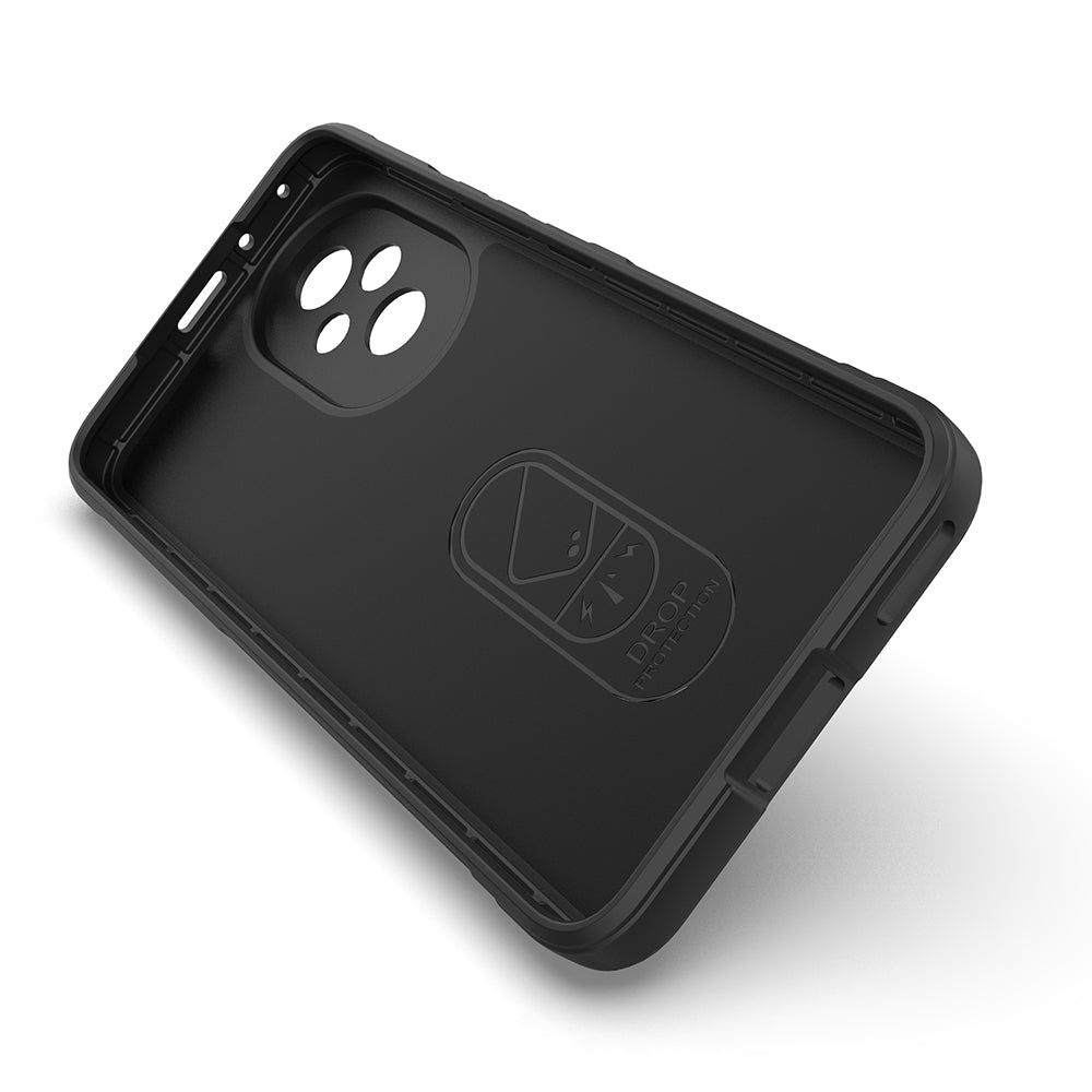 Honor 200 Kılıf Esnek TPU Oyuklu Arka Yüzey Tasarımlı Zore Etnik Silikon Kapak Siyah