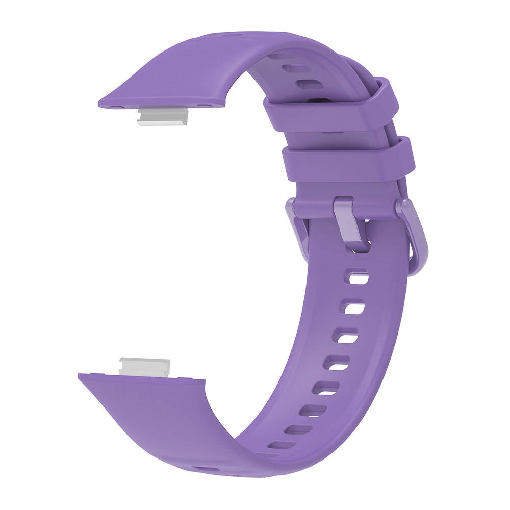 Huawei Watch Fit 3 Band Serisi Klasik Kordon Silikon Strap Kayış Gri