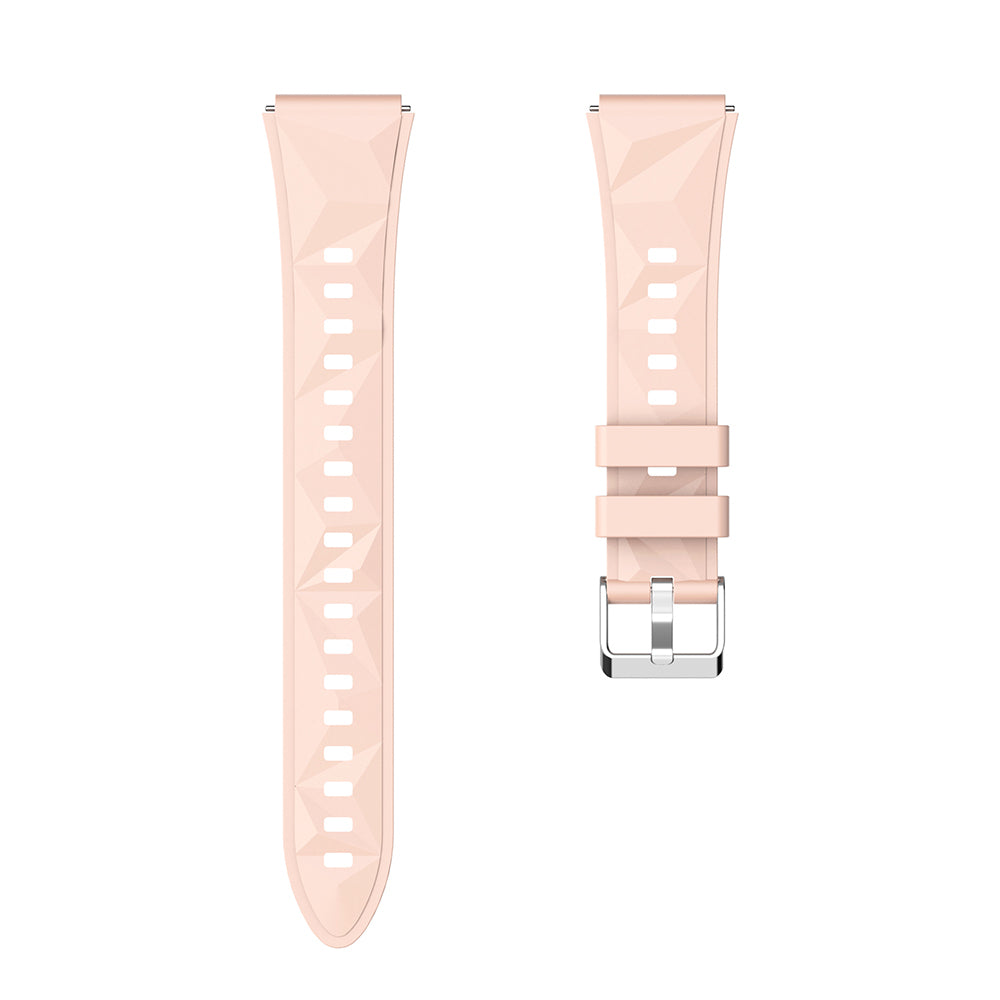 Huawei Watch GT5 Pro 42mm Zore KRD-129 Silikon Kordon Strap Kayış Pembe