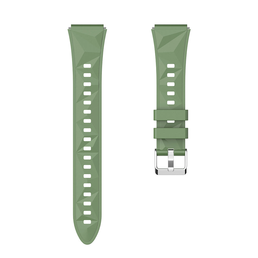 Huawei Watch GT5 Pro 42mm Zore KRD-129 Silikon Kordon Strap Kayış Buz Mavisi