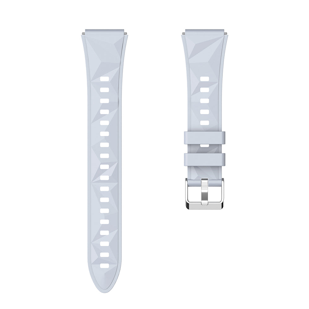 Huawei Watch GT5 Pro 42mm Zore KRD-129 Silikon Kordon Strap Kayış Beyaz