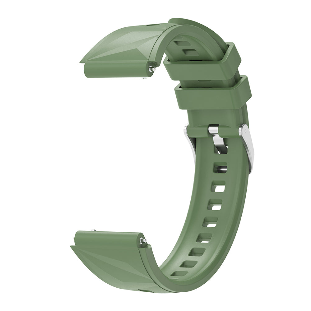 Huawei Watch GT5 Pro 42mm Zore KRD-129 Silikon Kordon Strap Kayış Beyaz
