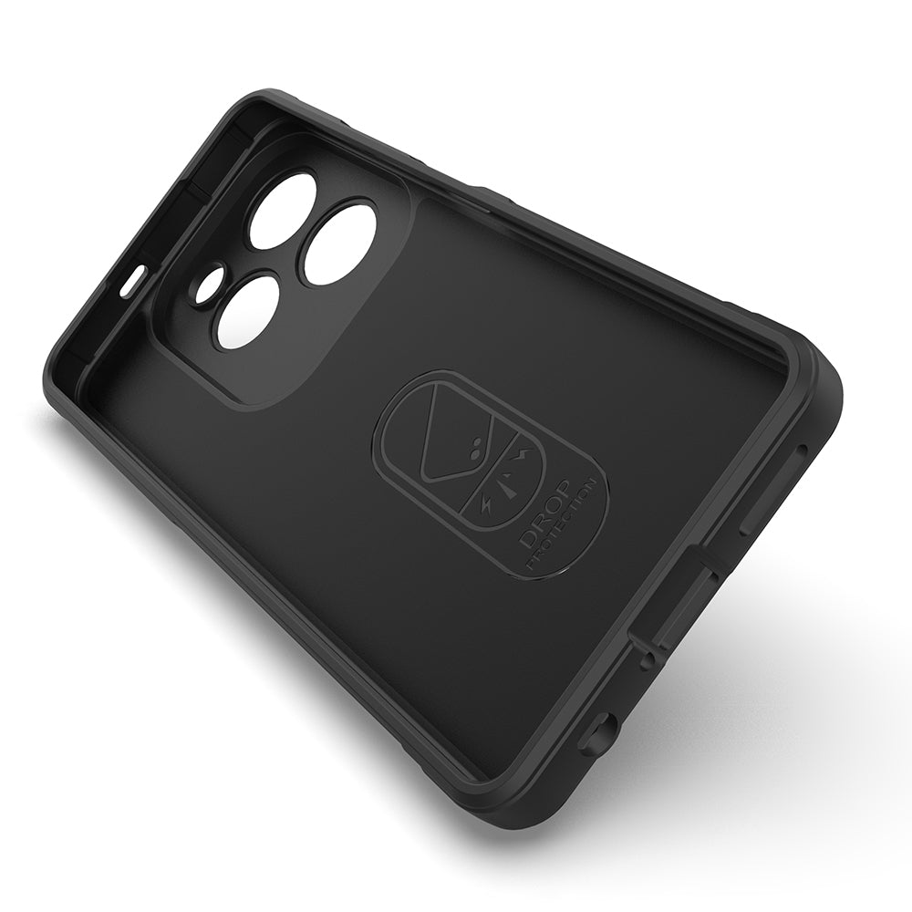 İnfinix Hot 40 Pro Kılıf Esnek TPU Oyuklu Arka Yüzey Tasarımlı Zore Etnik Silikon Kapak Lacivert