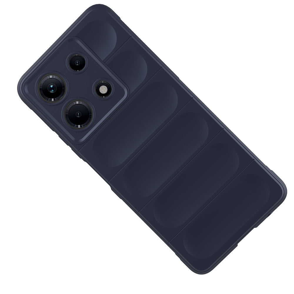 İnfinix Note 30 4G Kılıf Esnek TPU Oyuklu Arka Yüzey Tasarımlı Zore Etnik Silikon Kapak Koyu Yeşil