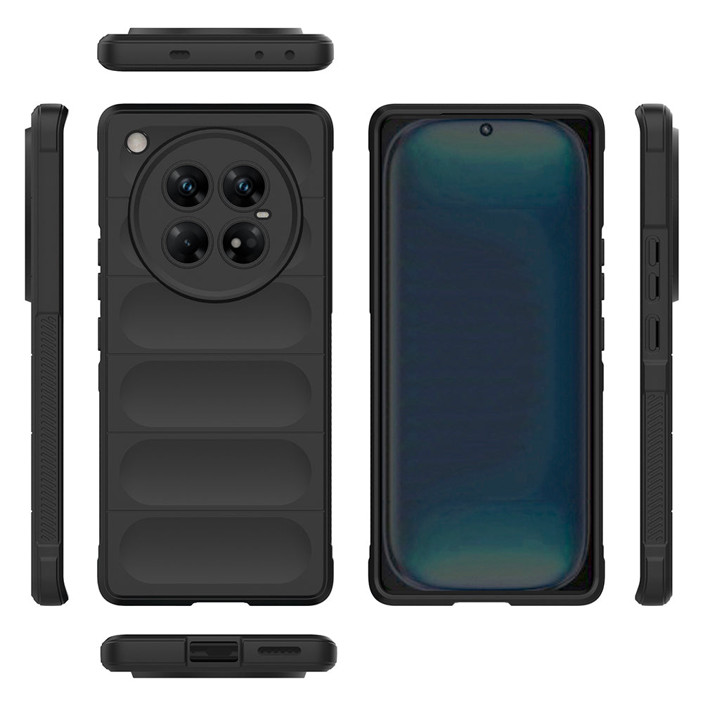 İnfinix Zero 40 5G Kılıf Esnek TPU Oyuklu Arka Yüzey Tasarımlı Zore Etnik Silikon Kapak Lacivert