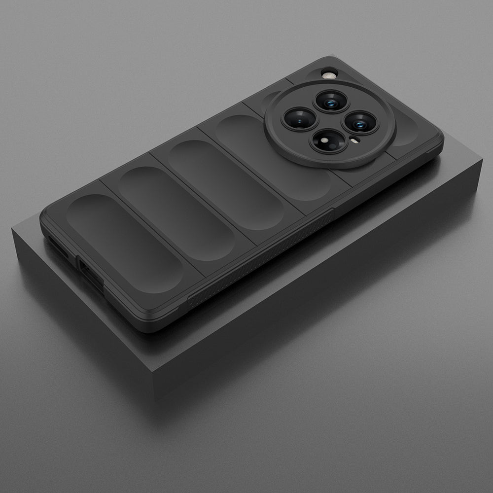 İnfinix Zero 40 5G Kılıf Esnek TPU Oyuklu Arka Yüzey Tasarımlı Zore Etnik Silikon Kapak Koyu Yeşil