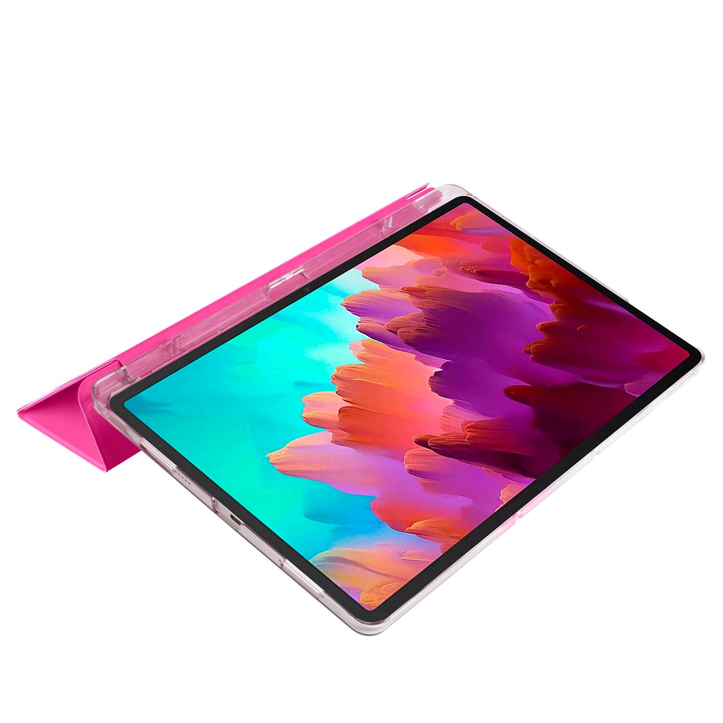 Lenovo Tab P12 Zore Smart Cover Standlı 1-1 Kılıf Siyah