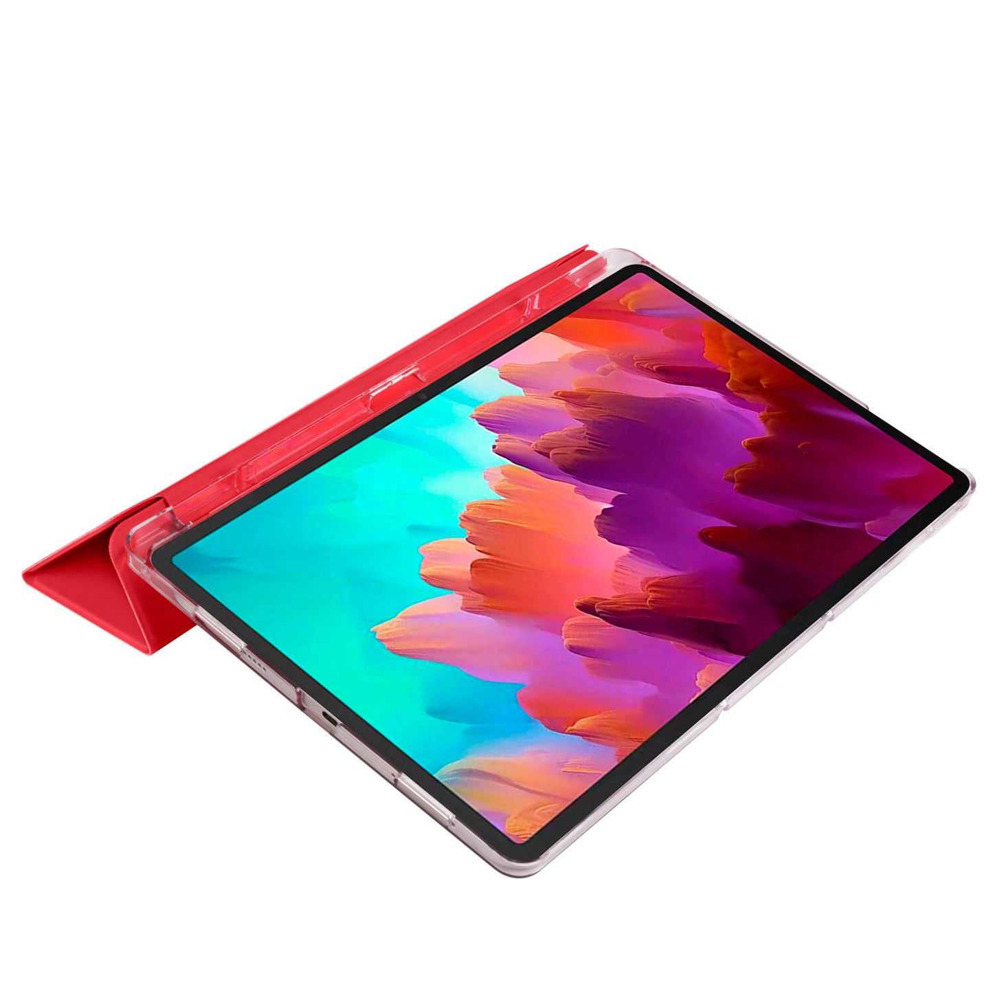 Lenovo Tab P12 Zore Smart Cover Standlı 1-1 Kılıf Siyah
