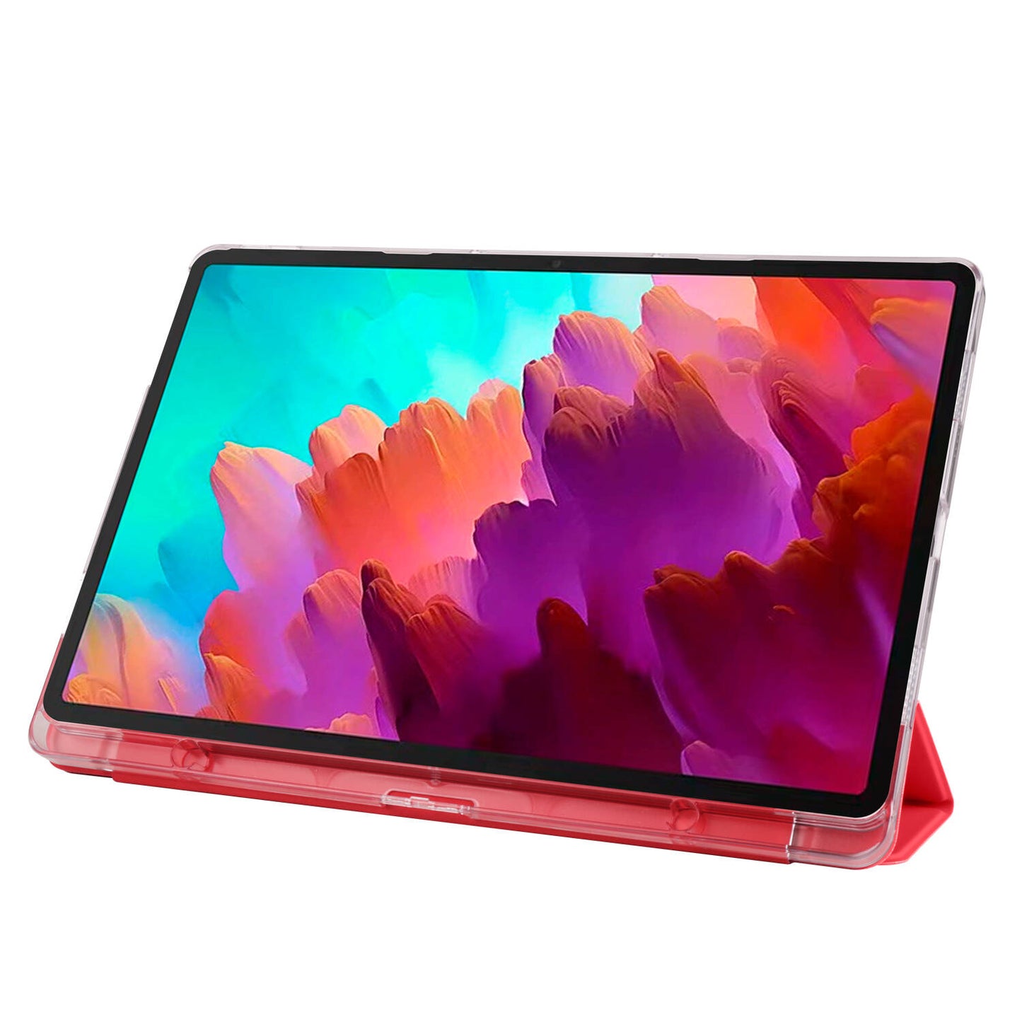 Lenovo Tab P12 Zore Smart Cover Standlı 1-1 Kılıf Siyah