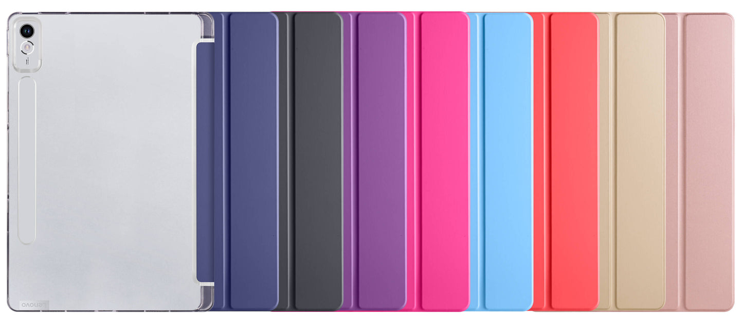 Lenovo Tab P12 Zore Smart Cover Standlı 1-1 Kılıf Mavi