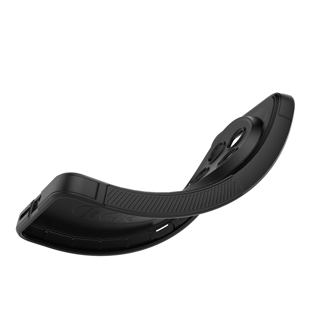 Oppo Reno 11F 5G Kılıf Esnek TPU Oyuklu Arka Yüzey Tasarımlı Zore Etnik Silikon Kapak Lacivert