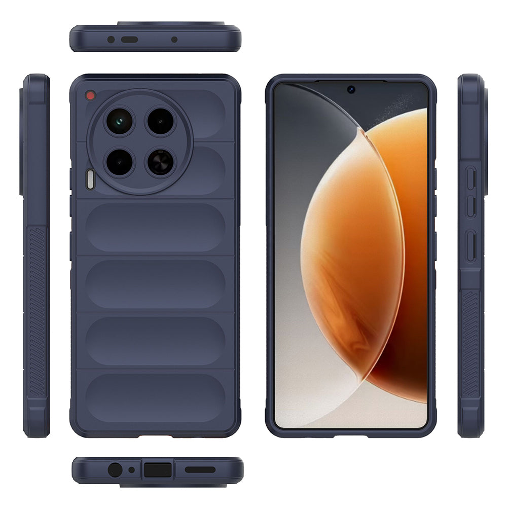 Tecno Camon 30 4G Kılıf Esnek TPU Oyuklu Arka Yüzey Tasarımlı Zore Etnik Silikon Kapak Siyah