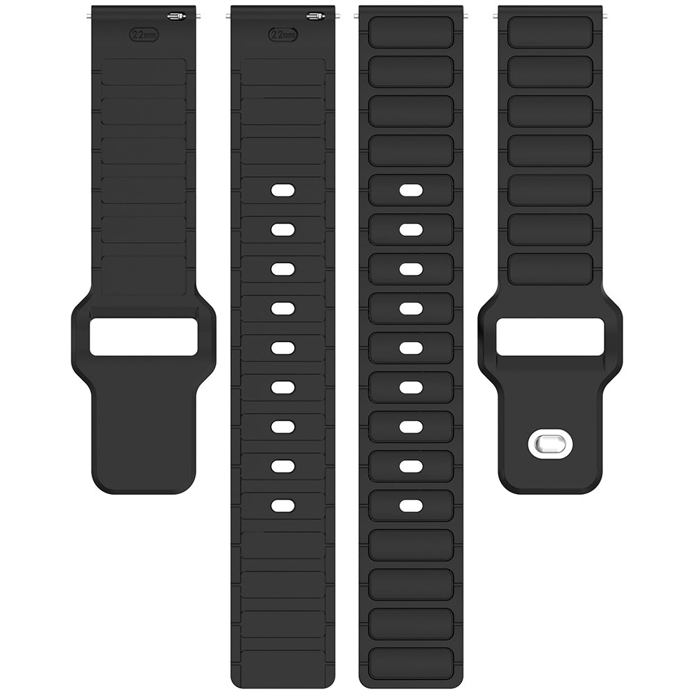Xiaomi Amazfit Pace Zore KRD-132 22mm Silikon Kordon Strap Kayış Midnight