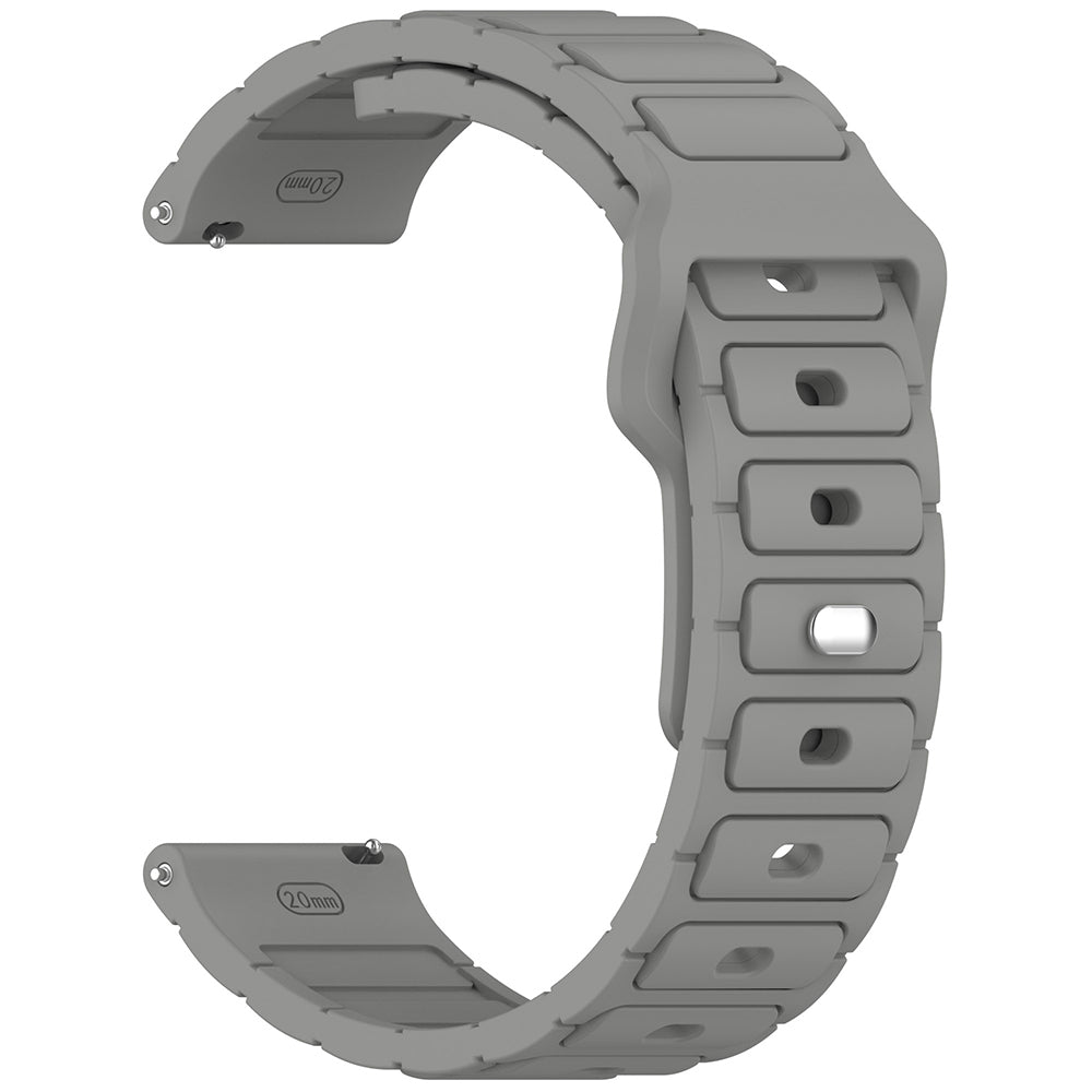 Xiaomi Amazfit Pace Zore KRD-132 22mm Silikon Kordon Strap Kayış Gri