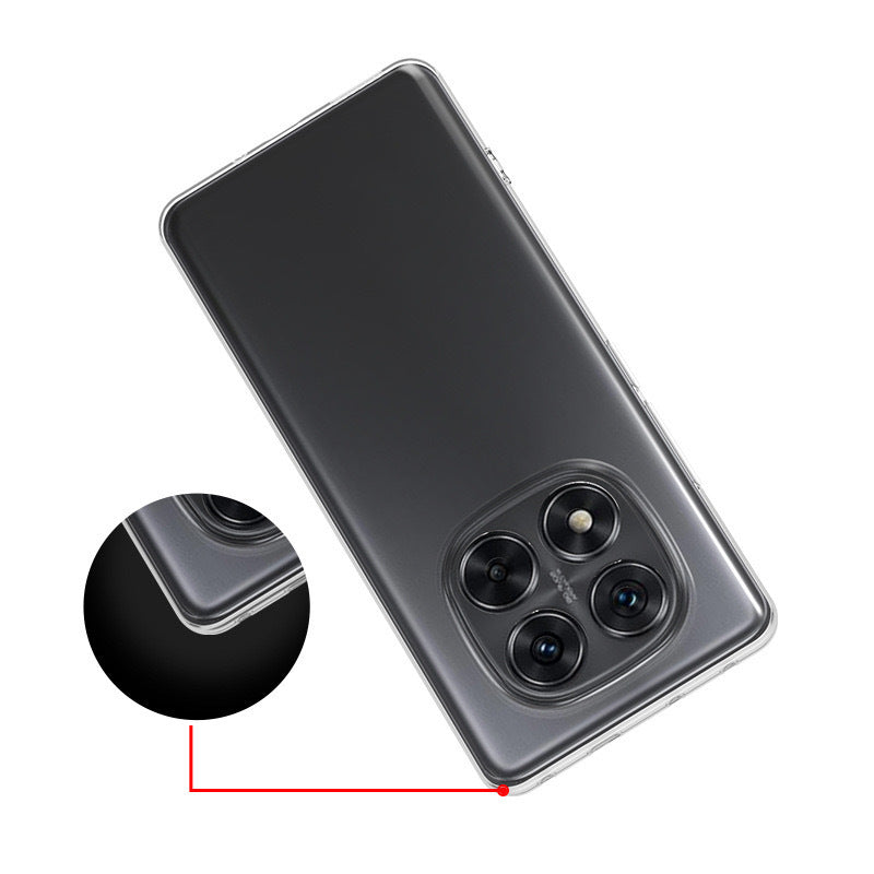 Xiaomi Poco X7 Kılıf Zore Süper Silikon Kapak Şeffaf