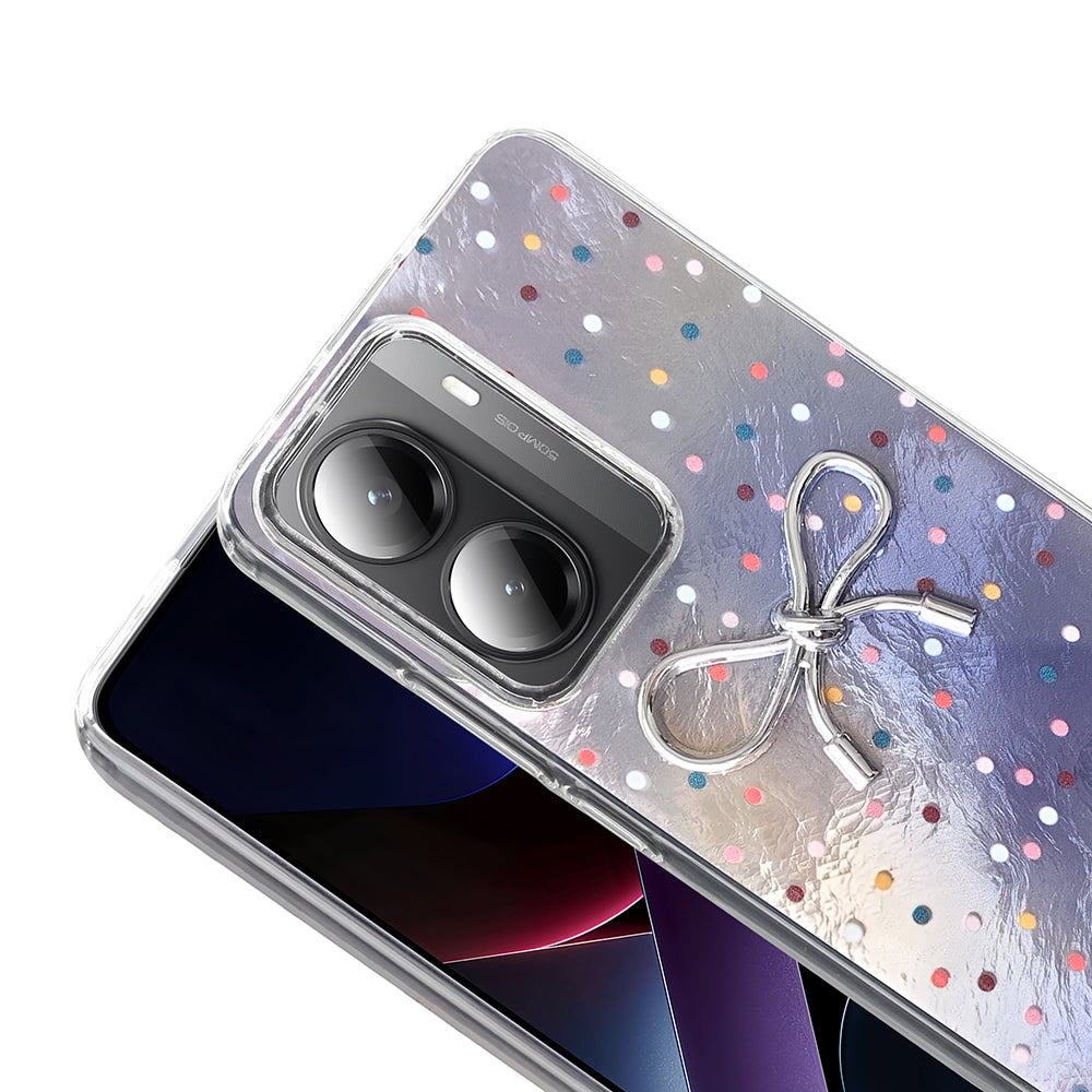 Xiaomi Poco X7 Pro Kılıf Kamera Korumalı Figürlü Zore Ponti Silikon Kapak Açık Mavi