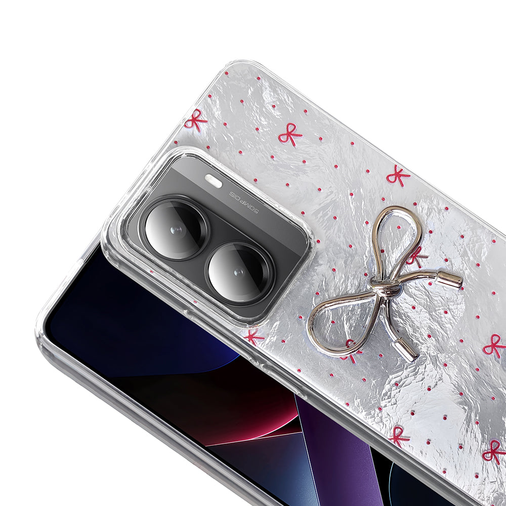 Xiaomi Poco X7 Pro Kılıf Kamera Korumalı Figürlü Zore Ponti Silikon Kapak Açık Mavi