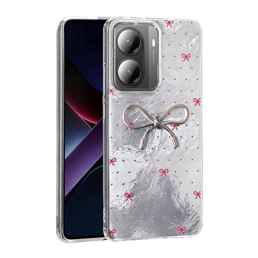 Xiaomi Poco X7 Pro Kılıf Kamera Korumalı Figürlü Zore Ponti Silikon Kapak Açık Mavi