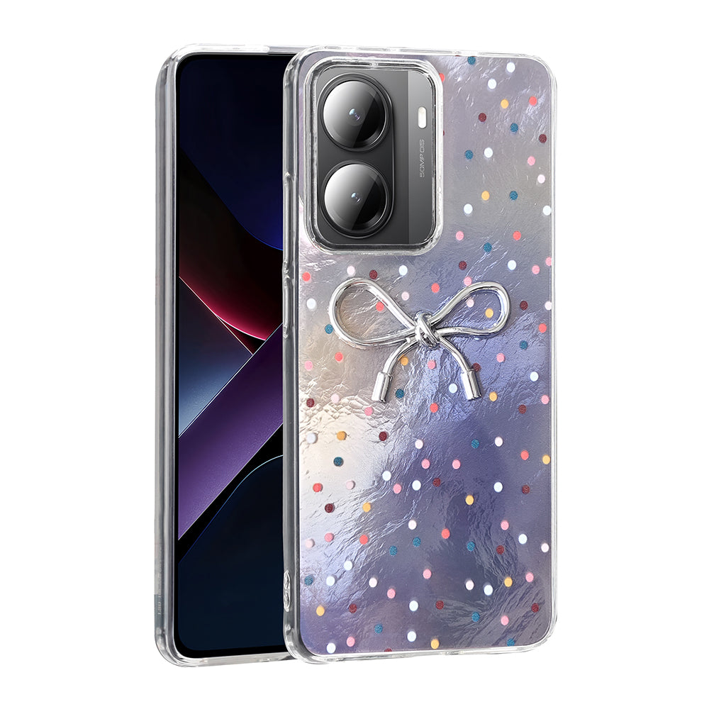 Xiaomi Poco X7 Pro Kılıf Kamera Korumalı Figürlü Zore Ponti Silikon Kapak Lila