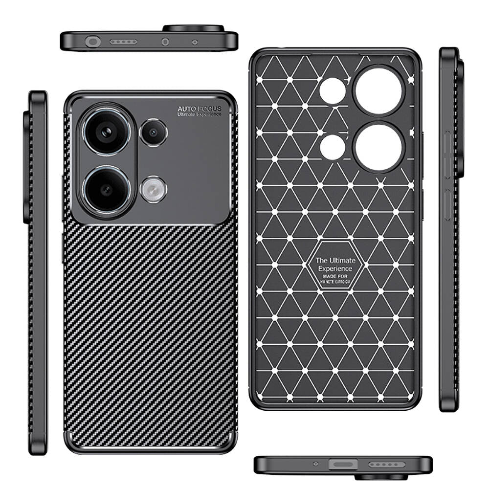 Xiaomi Redmi Note 13 Pro 4G Kılıf Zore Negro Silikon Kapak Siyah