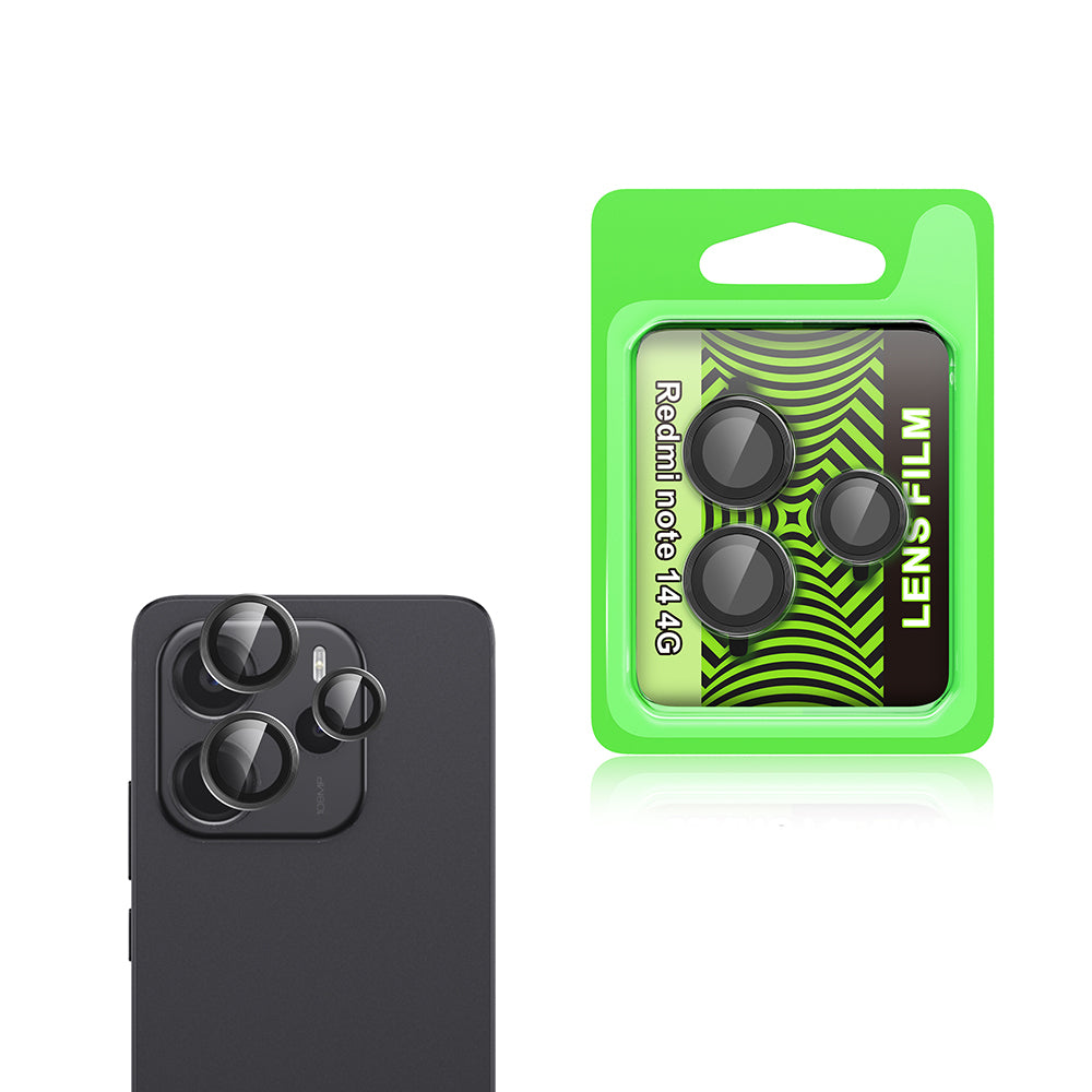 Xiaomi Redmi Note 14 4G Zore CL-07 Kamera Lens Koruyucu Siyah