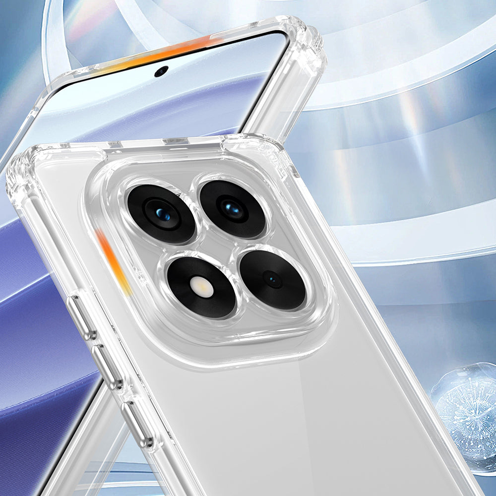 Xiaomi Redmi Note 14 Pro 5G Kılıf Airbagli Takılabilir Askı Aparatlı Zore Snap Silikon Kapak Şeffaf