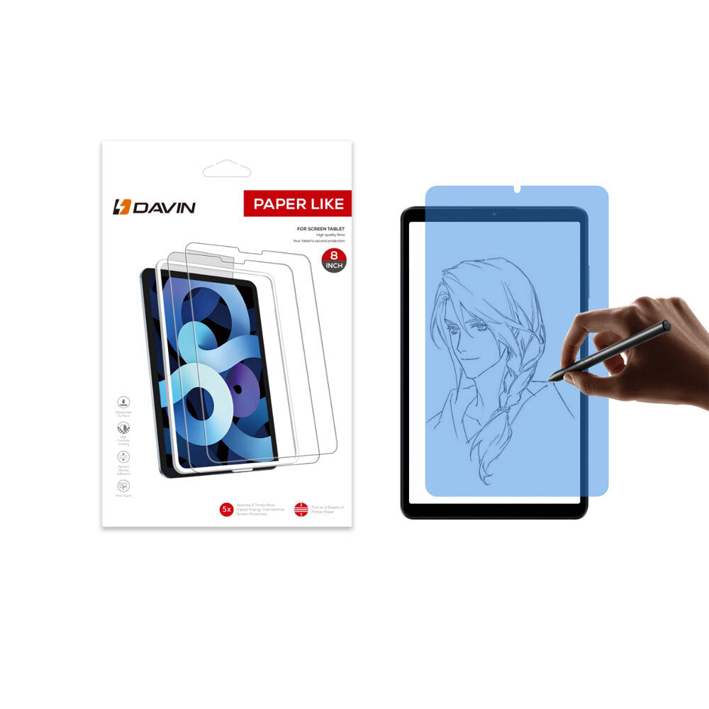 Xiaomi Redmi Pad SE 8.7 Kağıt Hisli Mat Davin Paper Like Tablet Ekran Koruyucu Şeffaf