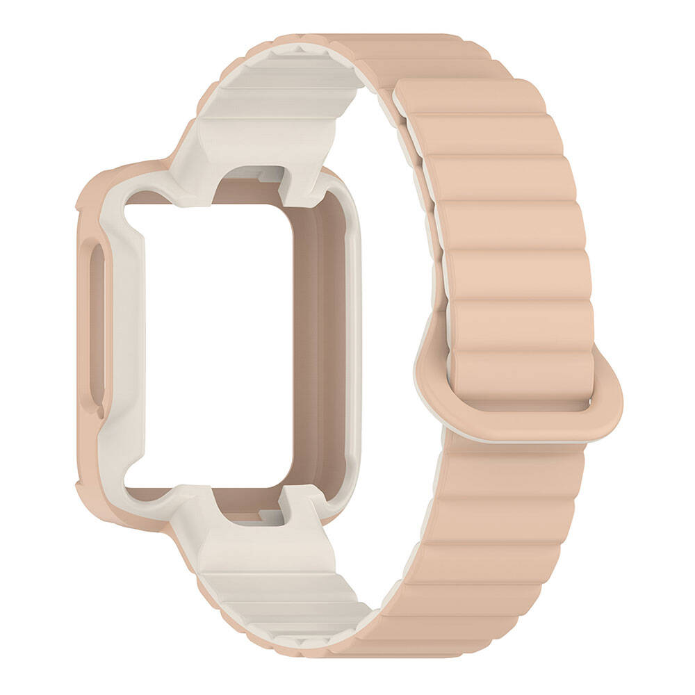 Xiaomi Redmi Watch 2 Silikon Kordon Zore KRD-105 Strap Kayış Siyah-Turuncu