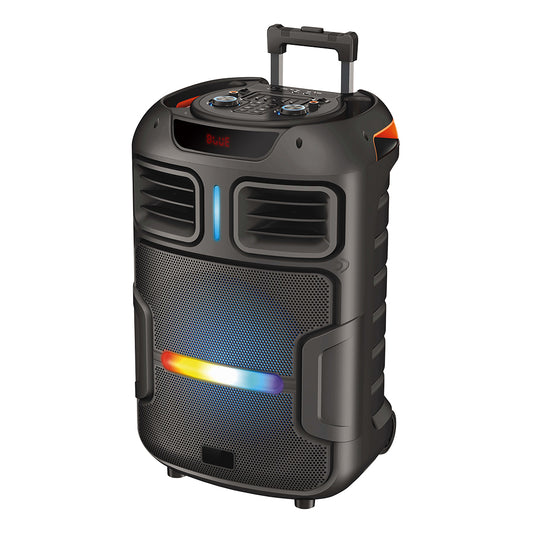 Zore GD-1503 Dijital LED Göstergeli FM Radyolu Mikrofonlu RGB TWS 15 inç Stereo Bass Kablosuz Karaoke Hoparlör Siyah