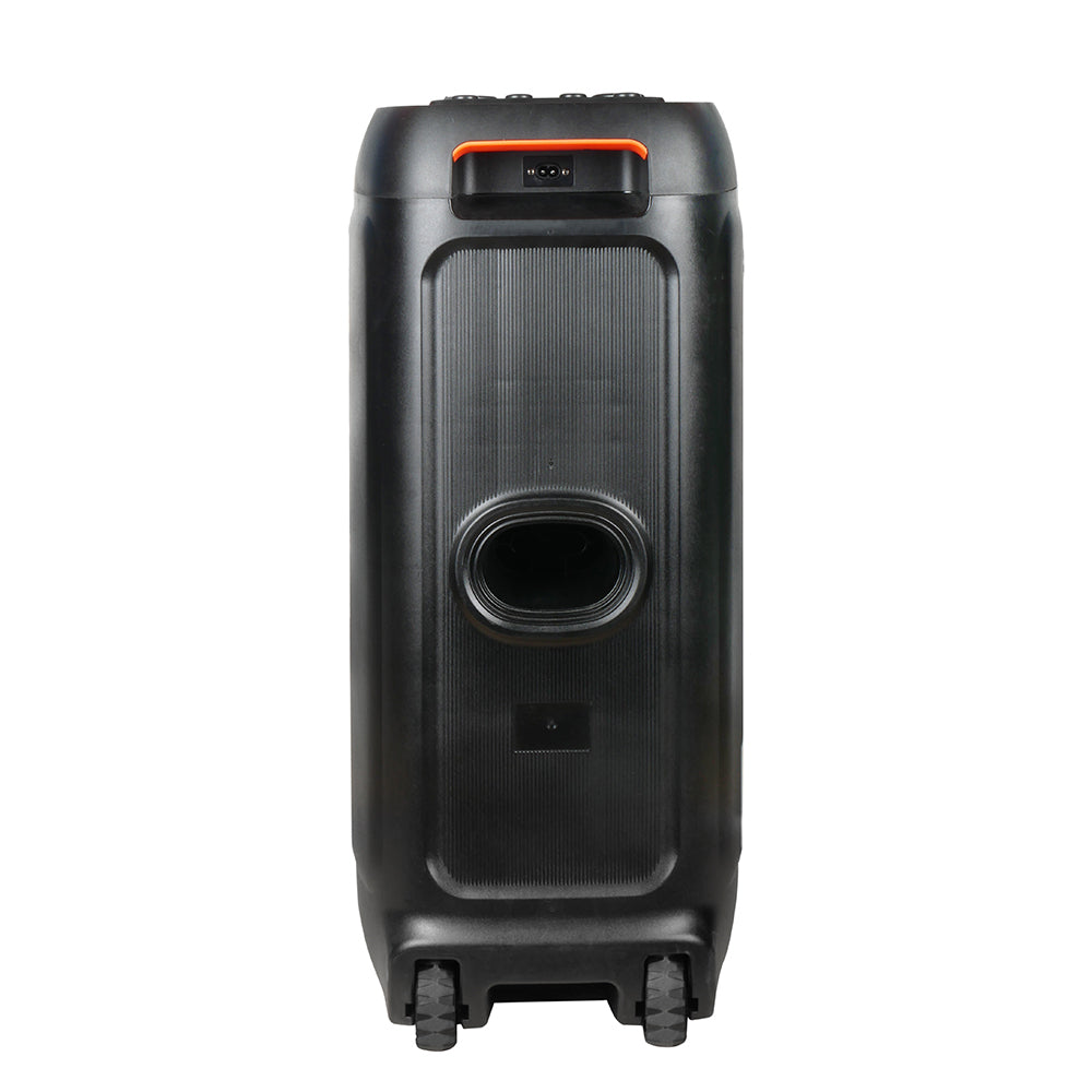 Zore LT-2131 Dijital LED Göstergeli Mikrofonlu RGB TWS Çift 8 inç Stereo Bass Kablosuz Karaoke Hoparlör Siyah