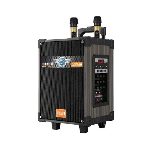 Zore LT-910 Dijital LED Göstergeli FM Radyolu Mikrofonlu Gitar Girişli TWS 10 inç Stereo Bass Kablosuz Karaoke Hoparlör Siyah