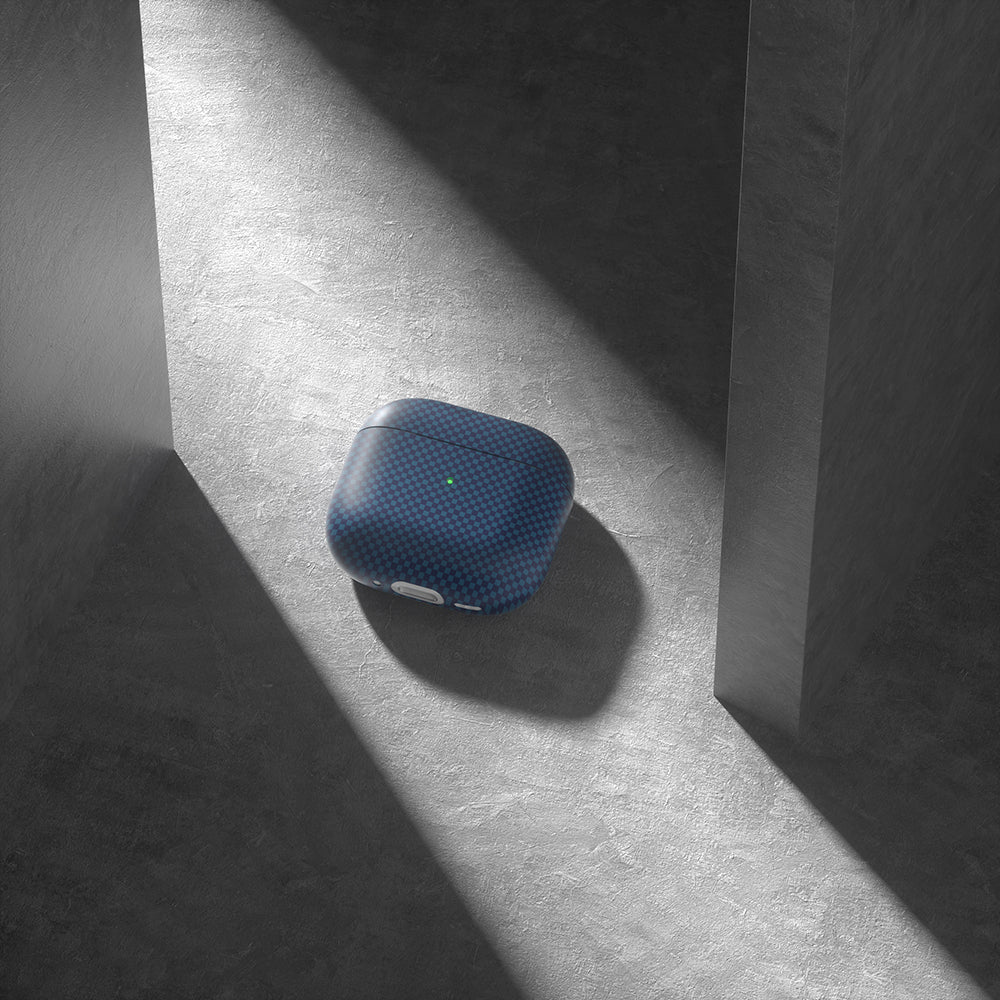 Apple Airpods 4 Zore Airbag 43 600D Karbon Fiber Kulaklık Kılıfı Siyah