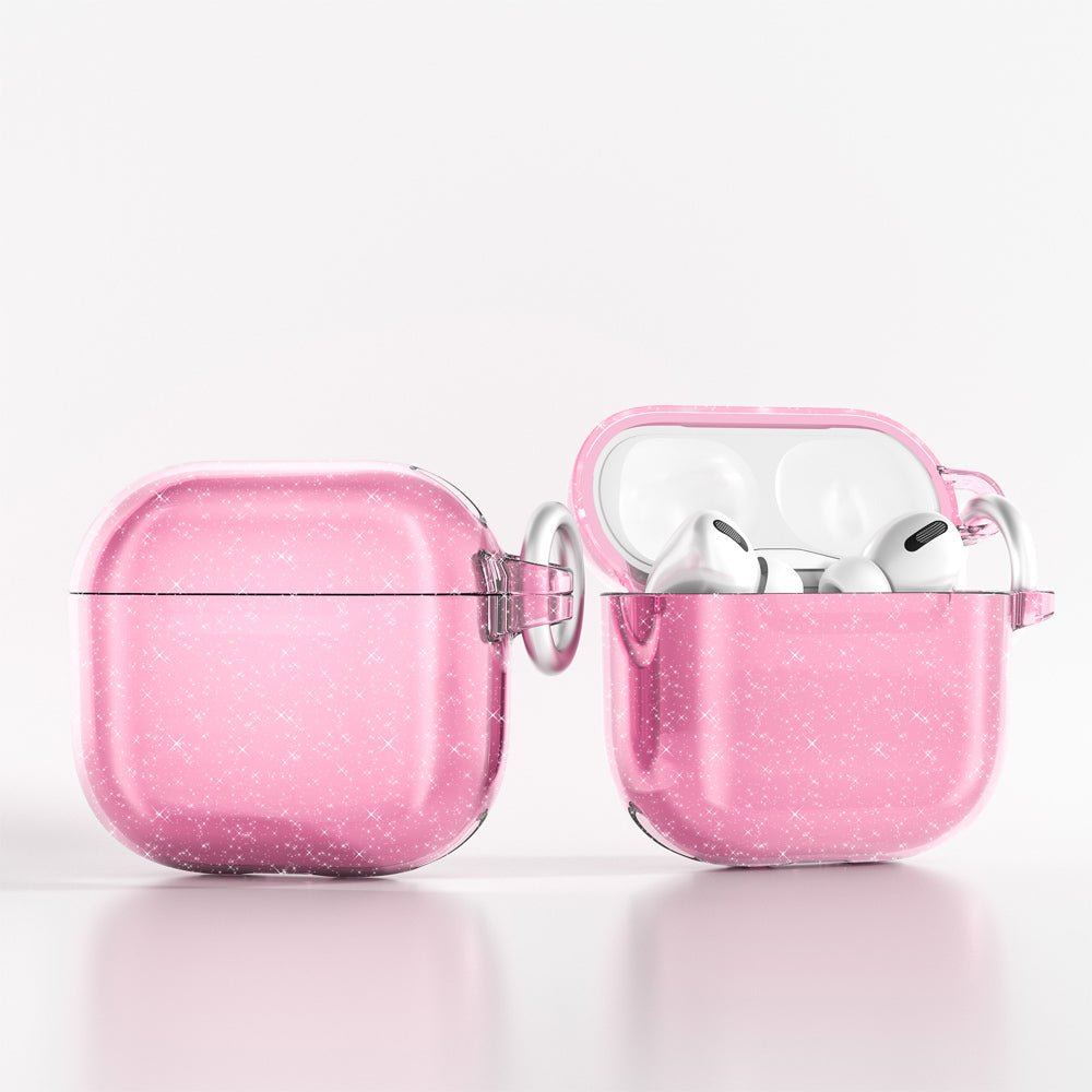 Apple Airpods 4 Zore Allstar Airbag 32 Parlayan Simli Saydam Renkli Kılıf Mor